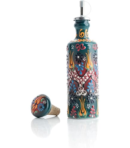 Amazon.com: EVANILIFE Handmade Ceramic Olive Oil Dispenser Bottle